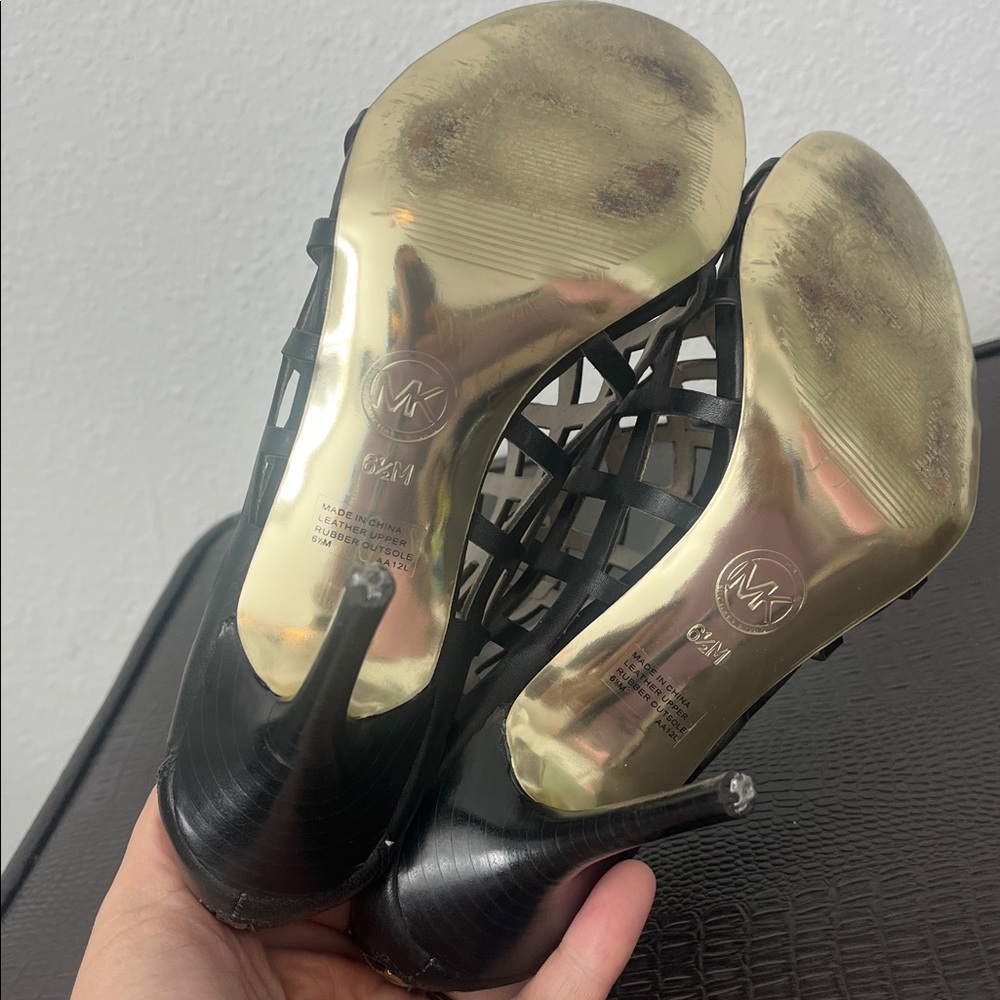 MICHAEL KORS Black Strappy Heeled Sandals - Picture 5 of 5